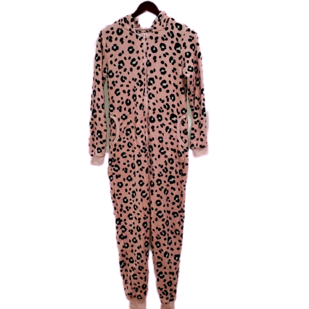Pink Leopard Print Onsie